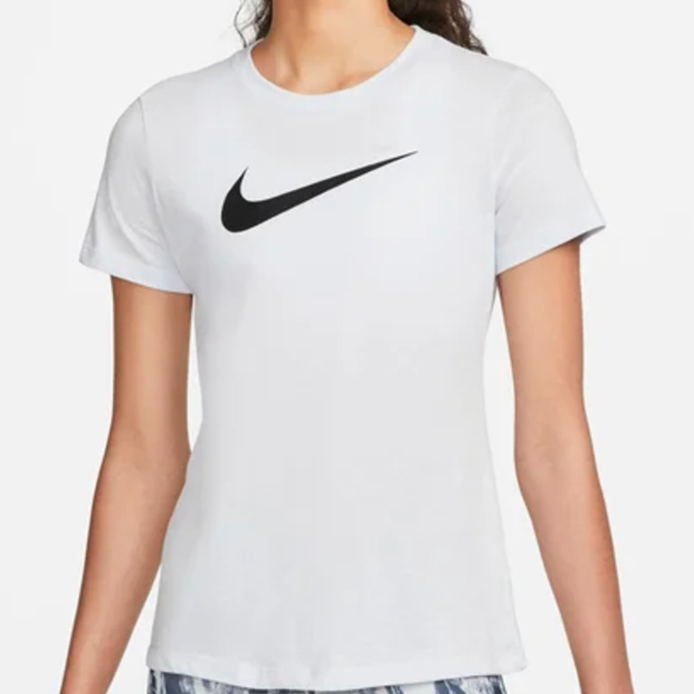 Nike Center Swoosh Blue/Black Dri-Fit Crewneck Style AQ3212-085 Size Medium